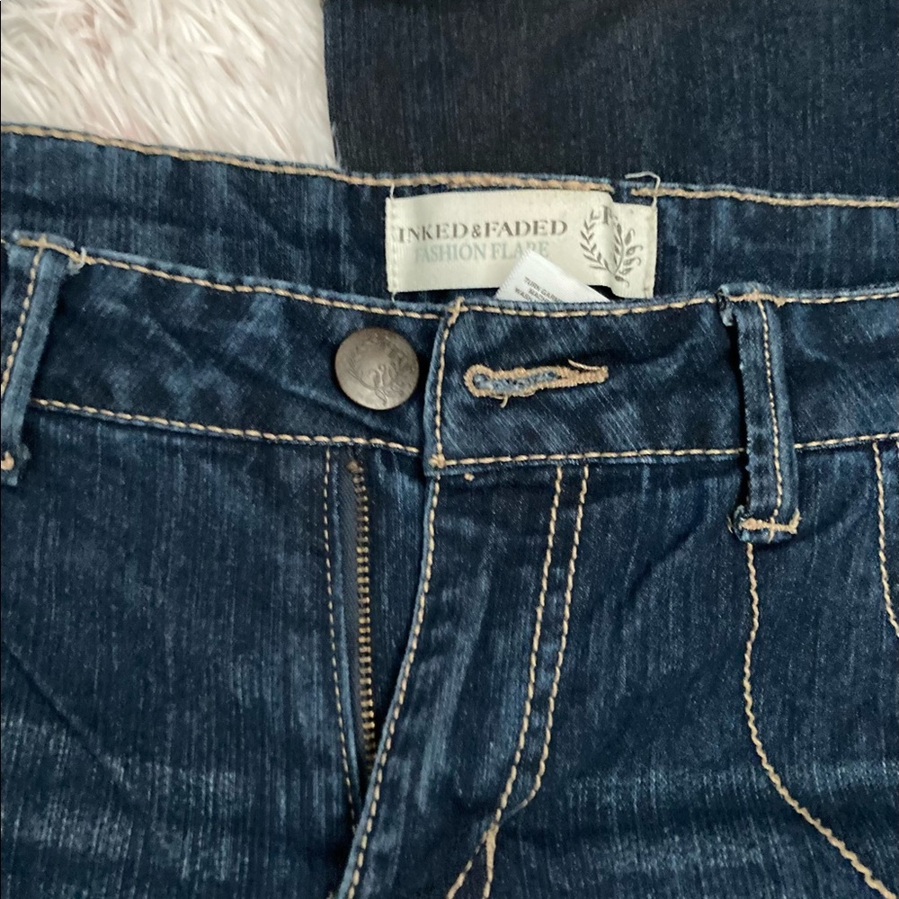 Dark wash flare jeans